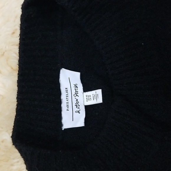 & Other Stories Women's Black Crewneck Sweater in Black Size Xsmall - Picture 9 of 16
